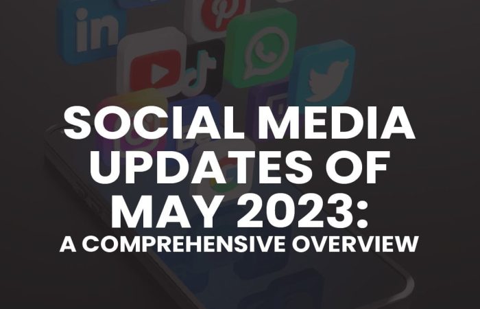 Social media updates of May 2023