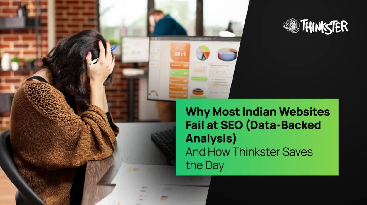 Why Most Indian Websites Fail at SEO (Data-Backed Analysis) — And How Thinkster Saves the Day