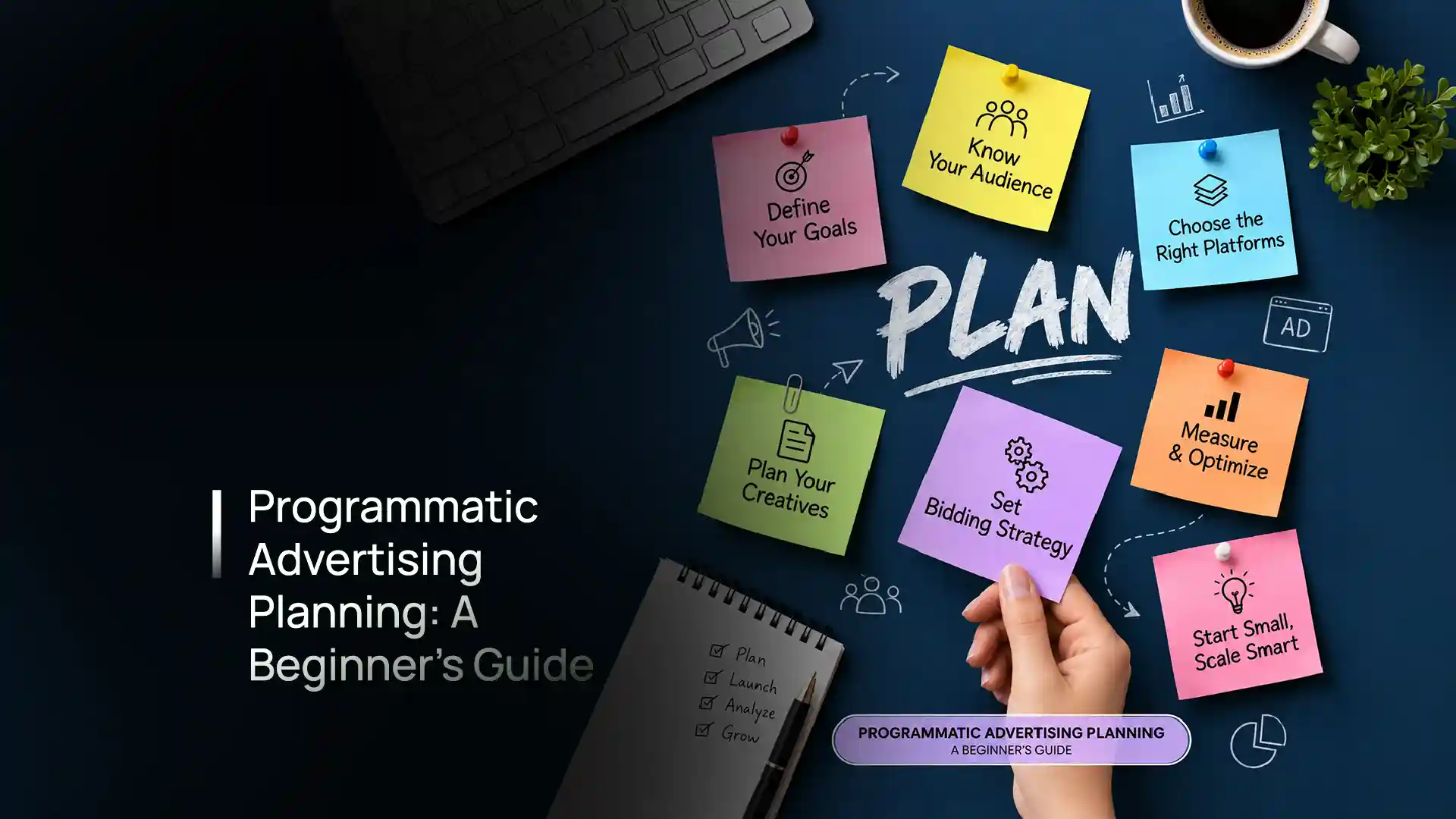 Programmatic advertising planning - objectives, audience, budgets, formats, buying strategy and measurement