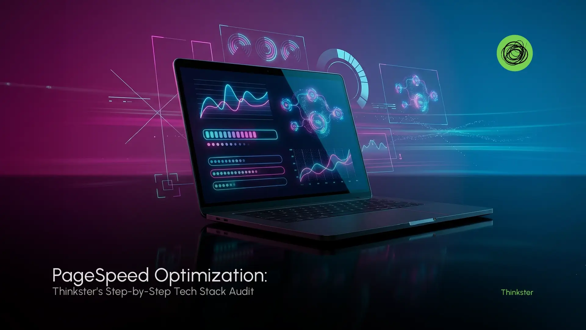 PageSpeed optimization process showing Thinkster’s step-by-step tech stack audit for faster website performance